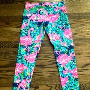 Lilly Pulitzer Flamingo Leggings Kids 12-14